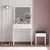 Hanah Home Sto za šminkanje 65x139x35cm Beli
