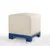 Atelier del Sofa Tabure Lenover, 50x47x50cm, Krem