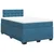 Vidaxl Box spring postelja z vzmetnico modra 120x190 cm žamet
