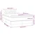 Box spring postelja z vzmetnico LED modra 120x200 cm blago