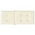 Jastuci za vrtne stolice 6 kom krem 120 x 50 x 3 cm od tkanine