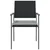 Vrtne stolice s jastucima 4 kom crne 54x62,5x89 cm poliratan