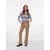 VERO MODA Pulover VMLENORA kraljevo modra/roza/črna/bela