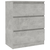 Komoda siva boja betona 60 x 35 x 76 cm od konstruiranog drva
