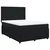 Vidaxl Box spring posteljni z vzmetnico črn 140x190 cm žamet