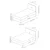 HANAH HOME Bračni krevet Motya 140 x 200 Anthracite