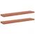 Polica na zidu 2 pcs Crvena 120 x 23,5 x 4 cm Konstruirano drvo