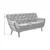 CHESTERFIELD SOFA tekstil siva