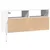 Zidni TV ormarić s LED svjetlima bijeli 100x31x45 cm