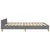 Vidaxl Posteljni okvir brez vzmetnice temno siv 140x190 cm blago
