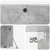 TV ormar za zid 98 x 41 x 30 cm Betonska siva Konstruirano drvo