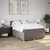 Vidaxl Box spring postelja z vzmetnico taupe 140x200 cm blago