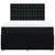 Vidaxl Box spring posteljni z vzmetnico črn 140x190 cm blago