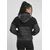 Womens compression jacket Sherpa Mix black/black
