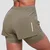 GymBeam Women‘s Pulse Running shorts 2in1 Vetiver