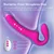 SuperLove Thrusting & Vibrating Strapless Strap-On with Remote Pink