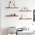 Polica na zidu 4 pcs Crvena 60 x 9 x 3 cm Konstruirano drvo