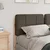 Vidaxl Tapecirano vzglavje Rjava in taupe 120 cm Masivno borovo les