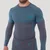 GymBeam OG1 Seamless Longsleeve Grey/Blue XXL