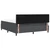 Vidaxl LED Box Spring Postelja Temno siva in bela 180 x 200 cm