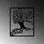Wallity Zidna dekoracija Tree Man - 262, 50 x 58 cm, Crna