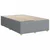 vidaXL Postelja boxspring z vzmetnico Svetlo siva 80 x 200 cm Blago