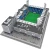STADIUM 3D REPLICA Stadion 3D REPLIKA 3D sestavljanka MAC3PARK Stadion - FC PEC Zwolle 87 kosov
