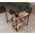 Hanah home Klub sto Melin 70x63x76cm Bež-Crni