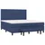 vidaXL vidaXL Box spring postelja z vzmetnico modra 180x200 cm blago, (21118455)