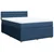 Vidaxl Box spring postelja z vzmetnico modra 160x200 cm blago