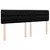 Otomanski krevet s madracem i LED crni 180x200cm od tkanine