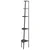 Kutna polica s 5 razina crna 45,5 x 31,5 x 180 cm