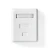 Nedis Network Wall Box | Na steni | 1 vrata | UTP CAT6 | Naravnost | Ženska | Pozlačeno | ABS | Bela | Škatla