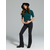 Sinsay - LADIES` T-SHIRT - plavozeleno