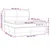 Vidaxl Box spring postelja z vzmetnico krem 180x200 cm blago