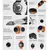 Smart watch DT WATCH ULTRA, Srebrni (bela silikonska narukvica)