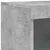 Komoda s LED svjetlima siva boja betona 41x37x100 cm
