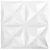 Zidne panele 48 pcs Origami bijela 50 x 50 cm XPS pjena