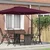 Roma Suncobran Crvena 286 x 284 x 265 cm Aluminij i poliester