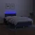 Vidaxl Box spring postelja z vzmetnico LED modra 120x190 cm blago