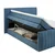Carryhome BOXSPRING POSTELJA 180 cm  x 200 cm , tekstil modra