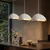 BRILAGI - Luster na sajli WABI SABI 3xE27/60W/230V bela