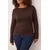 Trendyol Curve Ženska bluza Tbbaw26Af00017, Braon