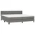 Vidaxl Box spring postelja z vzmetnico temno siva 200x200 cm blago