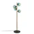 Opviq Podna lampa Benek-15-14542, 36x36x135 cm, IP20, Zlatno-plava boja