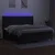 Vidaxl Box spring postelja z vzmetnico LED črna 200x200 cm blago