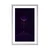 Plakat s paspartujem vijoličen magičen planet - 40x60 black