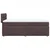 Vidaxl Box spring postelja z vzmetnico temno rjava 100x200 cm blago