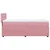 Vidaxl Box spring postelja z vzmetnico roza 90x190 cm žamet
