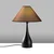 Opviq Stona lampa Luna-15267, 50x50x68 cm, IP20, Braon-crna